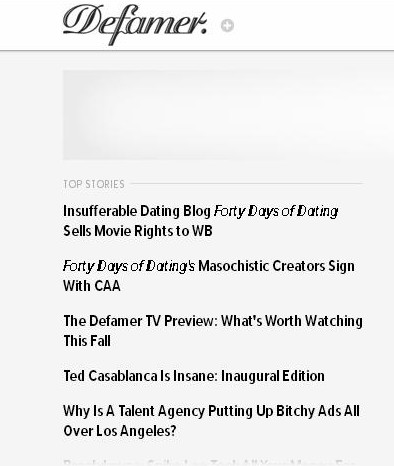 Illustration for article titled Could be my fault. Sorry Defamer!